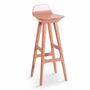 Chairs - Inalt - High / Bar Chair with Violet PU - ALANKARAM