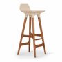 Chaises - Inalt - Chaise haute / de bar en PU blanc - ALANKARAM