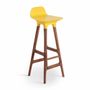 Chairs - Inalt - High / Bar Chair with Yellow PU - ALANKARAM