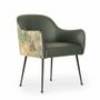 Chairs - Aavaha - Metal Legs (Printed Fabric) - ALANKARAM