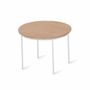 Bureaux - Altura - Table ronde unie en bois massif - ALANKARAM