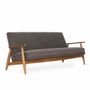 Sofas - Aronui - Three Seater Teakwood Sofa - ALANKARAM