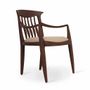 Chairs - Avara - Dining Chair with Walnut Stain - ALANKARAM