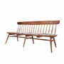Benches - Buyuk - Teakwood Bench with Multicolor Printed Fabric - ALANKARAM
