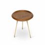 Autres tables - Conico - Ensemble de tables d'appoint en teck avec laiton - ALANKARAM