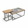 Other tables - Dualis - Center Table with Multicolor Artwork - ALANKARAM