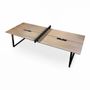 Paintings - Idrott-Metal Table Tennis Meeting Table with Solidwood Top - ALANKARAM