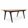 Dining Tables - Ike - Solidwood Table with Laminate Top - ALANKARAM