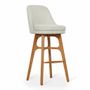 Chairs - Irutu - High Chair with Off White - ALANKARAM