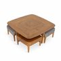 Autres tables  - Kiota - Table centrale gigogne en teck - ALANKARAM