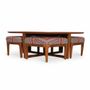 Other tables - Kiota - Teakwood Nested Center Table - ALANKARAM