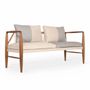 Sofas - Kutu Two Seater Teakwood Sofa - ALANKARAM