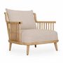 Chaises - Lega - Fauteuil en bois massif - ALANKARAM