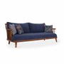 Sofas - Lega Two Seater Teakwood Sofa - ALANKARAM