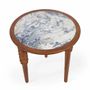 Autres tables - Marami - Table d'appoint en teck avec illustration - ALANKARAM