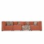 Sofas - Megharia - Four Seater sofa with Pouffe - ALANKARAM