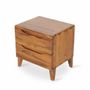 Night tables - Moega Teakwood Bedside Unit - ALANKARAM