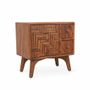 Tables de nuit - Mosaique - Chevet en teck - ALANKARAM