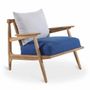 Chairs - Obalo - Teakwood Lounge Chair - ALANKARAM