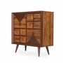 Chests of drawers - Orden - Teakwood Red Color Chest of Drawers - ALANKARAM