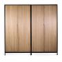 Wardrobe - Orman Solidwood Wardrobe with Metal Legs - ALANKARAM