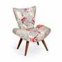 Chaises - Papaki - Fauteuil Lounge en Tissu Imprimé Multicolore - ALANKARAM