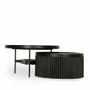 Autres tables - Parny - Table centrale teintée noire - ALANKARAM