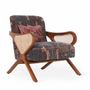 Chaises - Patahi - Chaise longue avec dossier en rotin - ALANKARAM