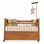 Chambres d'enfants - Berceau en teck avec tissu blanc Pepe - ALANKARAM
