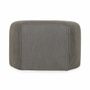 Ottomans - Pouffe - Pentagon Shaped Ottoman with Black Printed Fabric - ALANKARAM