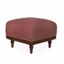 Poufs - Pouf - Ottoman en bois massif - ALANKARAM