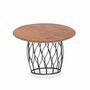 Autres tables - Qasan - Table d'appoint avec plateau en bois - ALANKARAM