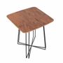 Other tables - Siriri - Metal Table with Teakwood Top - ALANKARAM