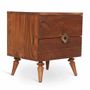 Night tables - Ubin Teakwood Bedside unit - ALANKARAM
