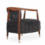 Chairs - Uru - Lounge Chair With Brass Capping - ALANKARAM
