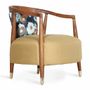 Chaises - Uru - Fauteuil Lounge avec revêtement en laiton - ALANKARAM