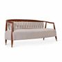 Sofas - Uru - Three Seater sofa With Brass Capping - ALANKARAM