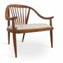 Chairs - Vakra - Teakwood Lounge Chair - ALANKARAM