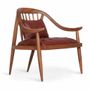 Chairs - Vakra - Teakwood Lounge Chair - ALANKARAM