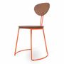 Chairs - Viboko - Dining Chair With Red PU - ALANKARAM