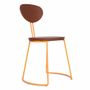 Chairs - Viboko - Dining Chair With Walnut Stain - ALANKARAM