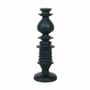 Objets de décoration - Bougeoir en bois, couleur noire - ALANKARAM