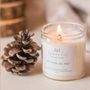 Cadeaux - Coffret Nuit de Noël - 3 Bougies artisanales parfumées en cire de soja - SAUGETTE