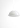Ceiling lights - BULB - Minimalist Hemisphere Ceiling Lamp in Glass with Colored Cable - MOR