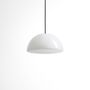 Ceiling lights - BULB - Minimalist Hemisphere Ceiling Lamp in Glass with Colored Cable - MOR