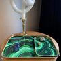 Plateaux - Plateau émaillé Malachite - PARADISIO IMAGINARIUM