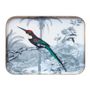 Trays - Jacamar emerald enamelled tray - PARADISIO IMAGINARIUM