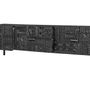 TV stands - TV cabinet in mango wood and metal legs - GINER Y COLOMER