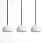 Ceiling lights - Set  3 Pieces  Ambient Lighting Glass Hemisphere Small Bulb Lamp - MOR