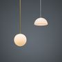 Ceiling lights - Set  3 Pieces  Ambient Lighting Glass Hemisphere Small Bulb Lamp - MOR